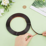 PVC Self-Adhesive Flexible Molding Trim, Ceiling Molding, Wall Trim for Furniture, Door, Wardrobe, Home Decor, Black, 8x3.5mm, 3m/roll