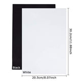 A4 Sponge EVA Sheet Foam Paper, White & Black, 30.2x20.5x0.2cm, 20pc/set