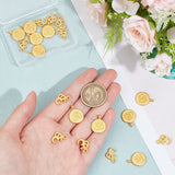 20Pcs 2 Styles Alloy Pendants, Golden, 15.5~19x10.5~14.5x2mm, Hole: 1.6~2mm, 10pcs/style