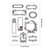 Custom PVC Plastic Clear Stamps, for DIY Scrapbooking, Photo Album Decorative, Cards Making, Mixed Shapes, 160x110x3mm