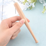 Natural Wood Baseball Bat Home Display Decorations, BurlyWood, 15.1x0.8~1.5cm