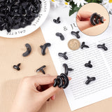 150Pcs 3 Sizes Acrylic Doll Eyes, Craft Eyes, for Crafts, Crochet Toy and Stuffed Animals, Black, 9x17mm, 11x24mm, 16x30mm, 50pcs/size