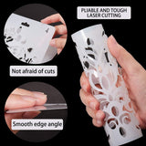 PET Plastic Hollow Out Drawing Painting Stencils Templates, Rectangle, Hexagon, 297x210mm