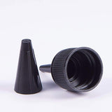 Plastic Glue Bottles Sets, with Transparent Funnel Hopper, Black, 10.3cm, Capacity: 30ml, 30pcs/set