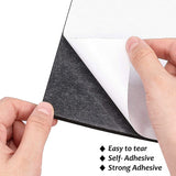 Sponge EVA Sheet Foam Paper Sets, With Adhesive Back, Antiskid, Rectangle, Black, 30x21x0.6cm