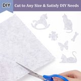 Chemical Fiber Felt Cloth, for DIY Crafts Sewing Accessories, Light Grey, 28x21.5x0.1cm