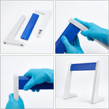 6 Well Pipette Stand, L Shaped, Blue, Finished Product: 30x13.6x29cm