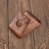 Wood Mobile Phone Holders, L Shape, Coconut Brown, 10x7.5x5.7cm