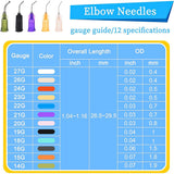 120Pcs 12 Colors Plastic Fluid Precision Blunt Needle Dispense Tips, Mixed Color, 10pcs/color