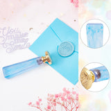 DIY Stamp Making Kits, Including Acrylic Handle and Brass Wax Seal Stamp Heads, Moon Pattern, Handle: 79.5x21x13mm, 1pc, Stamp: 25mm, 1pc