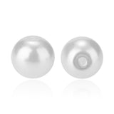 6mm Tiny Satin Luster Glass Pearl Round Beads Assortment Lot for Jewelry Making, About 400Pcs, White, 6mm, Hole: 1.2~1.5mm, about 400pcs/box