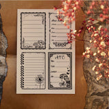 PVC Plastic Stamps, for DIY Scrapbooking, Photo Album Decorative, Cards Making, Stamp Sheets, Diary Pattern, 160x110x3mm