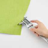 1 Sheet DIY Faux Suede Fabrics, with Paper Back, for Book Binding, Green Yellow, 430x1000x0.3mm