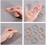 Alloy Bukles, Ring, Platinum & Golden, Tray: 6.5mm, 40.5x3mm, Inner Diameter: 34.5mm, 10pcs/box