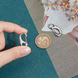 304 Stainless Steel Key Ring Connection Clasps Belt Clip for Keys 26x12.5x6mm, 2pcs/bag, Stainless Steel Color, 26x13x4.5mm, Hole: 6x4mm