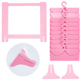 Acrylic False Eyelash Display Holder, with 10 Hanger Try On Case Lashes Display Board, Flamingo, 4.5x14x13.2cm