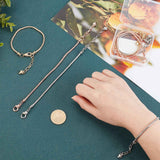 9Pcs 3 Style Brass European Style Bracelet Making, Mixed Color, 3pcs/style