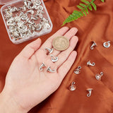 Tibetan Style Alloy Charms, Cadmium Free & Lead Free, Witch Hat Charms, Antique Silver, 11x11mm, Hole: 2mm, 60pcs