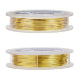 Round Copper Wire for Jewelry Making, Mixed Color, 22 Gauge, 0.6mm, 2 rolls/set