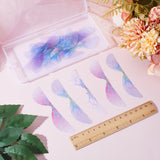 180Pcs 3 Colors Fibre Tulle Ornament Accessories, Craft Organza Dragonfly Wing, Mixed Color, 22x85mm, 60pcs/color