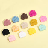 15Pcs 15 Colors Food Grade Eco-Friendly Silicone Beads, Chewing Beads For Teethers, DIY Nursing Necklaces Making, Bag, Mixed Color, 22x25.5x10.8mm, Hole: 2.2mm, 1pc/color
