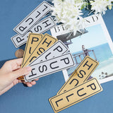 4 Pairs 2 Colors Pull Push Door Sign, Adhesive ABS Sign Stickers, Vertical Rectangle, for Office, Stores, Cafes, Shops, Mixed Color, 130x40x1.5mm, 2 pairs/color