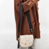 1Pc PU Leather Bag Handles, with Iron & Alloy Finding, 1Pc Tassel Big Pendant Decoration, with Alloy Spring Gate Rings, Black, Bag Handle: 100x4.1x0.3~1.1cm, Tassel: 12.7cm