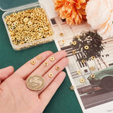 300Pcs 6 Styles Alloy Spacer Beads, Disc & Donut & Bicone, Mixed Shapes, Golden, 6~7mm, Hole: 1~2.5mm, 50pcs/style