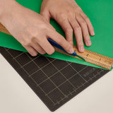 Rubber Magnetic Tool Holder, Mag Pad Strong Magnetic Car Repair Tool Pad, Flexible Magnetic Parts Tray, Rectangle, Black, 152.4x195x1.4mm