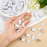 100Pcs 4 Style Polyester Clothing Size Labels, Woven Crafting Craft Labels, for Clothing Sewing, White, 39x12x1mm, 25pcs/style