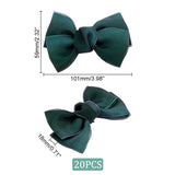 Polyester Bowknot Shoe Decorations, Detachable Shoe Buckle Clips, with Iron Findings, Dark Slate Gray, 59x101x18mm
