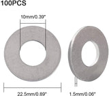 Aluminum Linking Rings, Ring, Silver, 22.5x1.5mm, Inner Diameter: 10mm, 100pcs/bag, 1bag/box