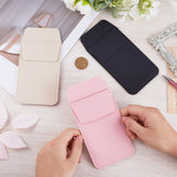 3Pcs 3 Colors PU Leather Pen Bag, Nurse Pen Pocket, Rectangle, Mixed Color, 162x81x5mm, 1pc/color