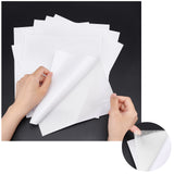 Cotton & Paper Pad Stickers, with Double Adhesive Back, for Anti Slip Accessories, Rectangle, White, 253x252.5x0.2mm