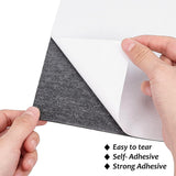 Sponge EVA Sheet Foam Paper Sets, With Adhesive Back, Antiskid, Rectangle, Black, 30x21x0.15cm