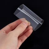 Rectangle Plastic Thin Film, for DIY Jewelry Moulds Supplies, White, 80x64.5x0.3mm
