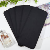 5Pcs Rectangle Felt Bottom, for Backpack Bag, Women Bags Handmade DIY Accessories, Black, 30.5x13x0.55cm