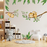 PVC Wall Stickers, Wall Decoration, Sloth Pattern, 390x800mm