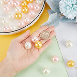1 Set Custom Resin Imitation Pearl Beads, Round, Mixed Color, 20mm, Hole: 2.6mm, 20pcs/color, 3 colors, 60pcs/set