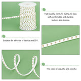 Faux Suede Cord, with Golden Tone Alloy Rivet, For Punk Rock Jewelry Making, White, 5x2.5mm, about 19.69 Yards(18m)/Roll