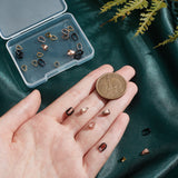 30Pcs 3 Colors 304 Stainless Steel Snap on Bails, Mixed Color, 6x4x3mm, Inner: 5x3mm, 10pcs/color