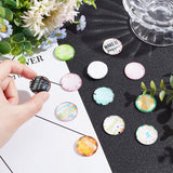 Glass Cabochons, Half Round, Word, 25mm, 50 styles, 1pc/style, 50pcs/bag, 1 bag/box