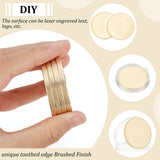 Blank Iron Discs, with Plastic Box, Flat Round, for DIY Souvenir Medals, Commemorative Coin, Golden, 40x2.5mm, 16pcs/box
