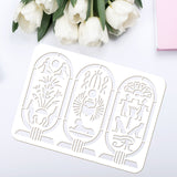 Plastic Drawing Painting Stencils Templates, for Painting on Scrapbook Fabric Tiles Floor Furniture Wood, Rectangle, Others, 29.7x21cm