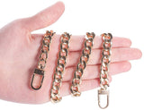 Bag Strap Chains, Iron Curb Link Chains, with Swivel Lobster Claw Clasps, Golden, 60x0.95cm