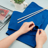 Cloth Chair Replacement, with 2 Wood Sticks, for Director Chair, Makeup Chair Seat and Back, Blue, Cloth: 475~520x170~385x5~6mm, Stick: 381x6mm