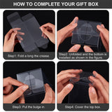 24Pcs Rectangle Transparent Plastic PVC Box Gift Packaging, Waterproof Folding Box, for Toys & Molds, Clear, Box: 6x6x12.1cm