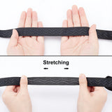 Non-slip Transparent Silicone Polyester Elastic Band, Soft Rubbers Elastic Belt, DIY Sewing Underwear Accessories, Black, 20mm