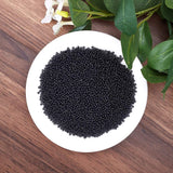 8/0 Grade A Glass Seed Beads, Opaque Colours, Round, Black, 3mm, Hole: 1mm, about 1900~2000pcs/box