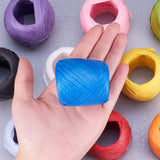 Paper Cords for DIY Jewelry Making, Paper Twine, Mixed Color, 5~7mm, 20m/roll, 10rolls/set